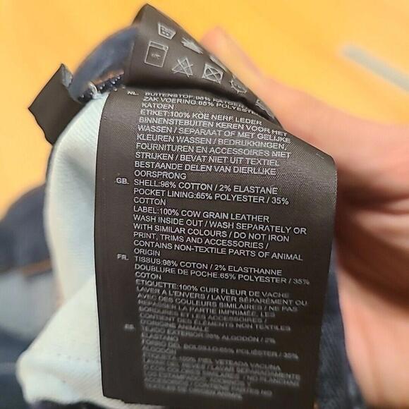 G Star Raw Jeans 30x30 Blue 3301 Slim Fit Button Fly Stretch Dark Wash Indigo - Picture 6 of 9